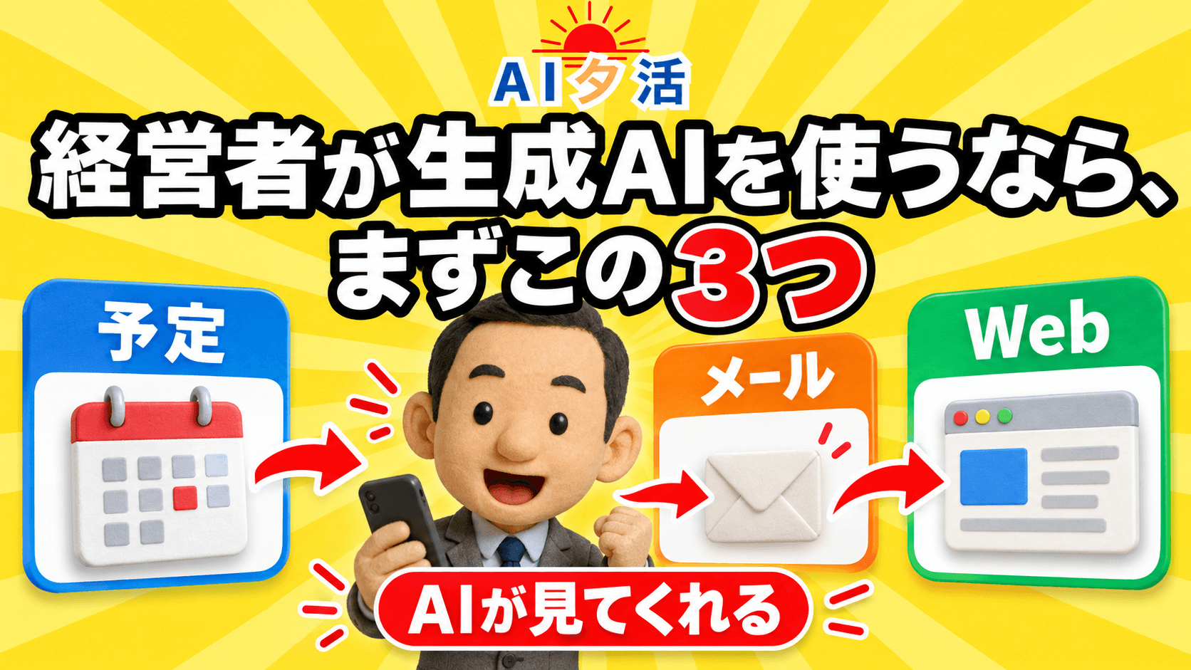 経営者が生成AIを使うなら、まずこの3つ